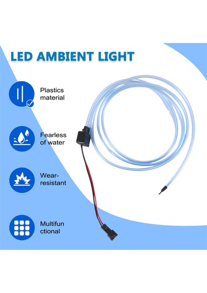 Toyota Highlander 2013 2014 2015 2017 2018 2019 Için Araba Mavisi LED LED Merkezi Kontrol Cihaz Paneli Ortam Işığı (Yurt Dışından) indirimleri
