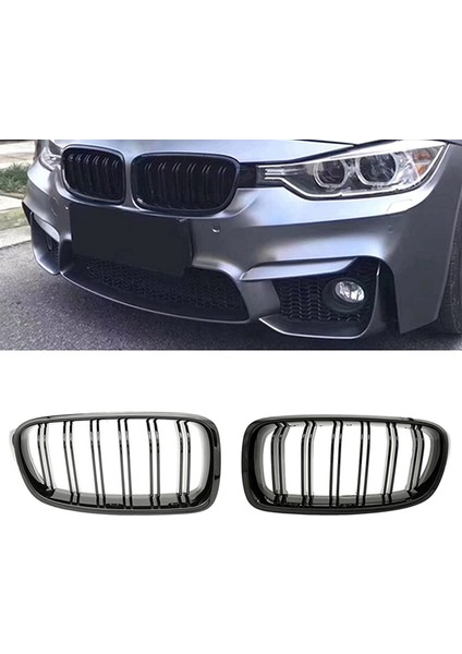 3 Çift Parlak Siyah Araba Ön Böbrek Izgara Izgarası For-Bmw 3 Serisi F30 F31 F35 2012-2018 (Yurt Dışından) fiyatları