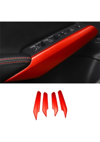 4pcs Iç Kapı Kol Masası Kapağı Honda Civic Için Dekor Dekoru 11TH 2022 2023 Kırmızı Iç Aksesuarlar (Yurt Dışından) modelleri