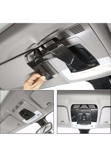 2 Adet Araba Aksesuarları: 1 Adet Ön Okuma Işık Paneli Kapağı ve 1 Set Araba Krom Merkezi Konsol Dişli Vites Çerçeve Kapağı (Yurt Dışından) modelleri