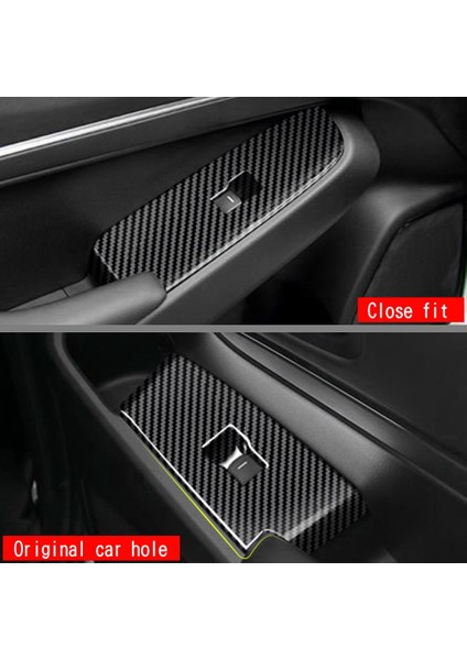 Karbon Fiber Pencere Cam Asansör Düğmesi Döşeme Anahtarı Kapak Kapısı Koltuk Paneli Sticker Honda Hrv Hr-V-V Vezel 2021 2022 Rhd (Yurt Dışından) fırsatları