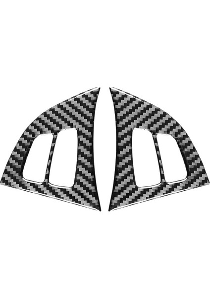 Karbon Fiber Araç Direksiyon Düğmesi Çıkartmaları Kapak Bmw-X5 X6 E70 E71 2018-2013 (Yurt Dışından)