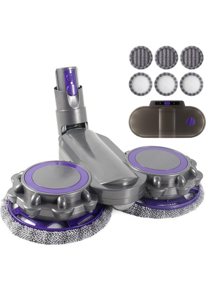 Dysons V10 Dijital Slim V12 Detect Slim Elektrikli Süpürgeler Kuru ve Islak Paspas Başlığı Kablosuz Elektrikli Süpürge Aksesuarları (Yurt Dışından)