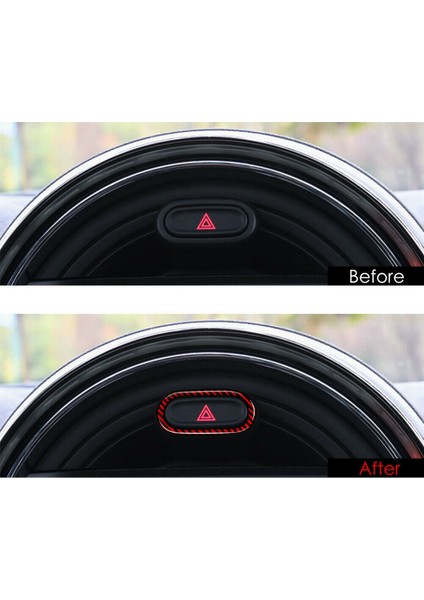 Mini Cooper F55 F56 Countryman F60 Için 2x Kırmızı Karbon Fiber Iç Uyarı Işık Kapağı (Yurt Dışından) modelleri