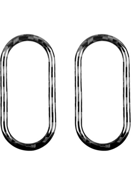 Mini Cooper F55 F56 Countryman F60 Için 2x Karbon Fiber Iç Uyarı Işık Düğmesi Anahtarı Zaman Kapağı (Yurt Dışından)