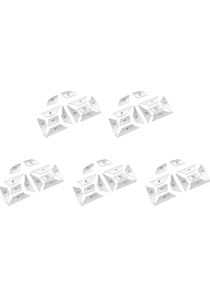 5x Araç Direksiyon Düğmesi Çıkartmaları Mercedes Benz A B C E ml Gl Cla Cla Gla Gla Glk Sl Slk Sınıfı W176 W212 W204 (Yurt Dışından)