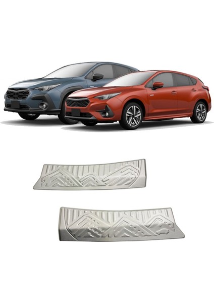 Subaru Impreza Crosstrek Için 2024 Arka Tampon Koruyucu Bagaj Kapısı Giriş Sill Koruyucusu Çizelge Karşıtı Aksesuarlar (Yurt Dışından) modelleri