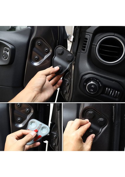 Kapı Kilidi Kapağı ve Kapı Vidası Kapak Jeep Wrangler Için Trim Aksesuarları Jl 2018-2022 Gladyatör Jt 2020-2022 (Yurt Dışından) fırsatları