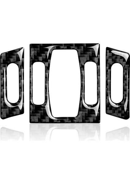 Araba Merkezi Konsol Klima Ac Havalandırma Kapağı Çıkartma Karbon Fiber Trim -Bmw 5 Serisi E60 2004-2010 Aksesuarlar (Yurt Dışından)