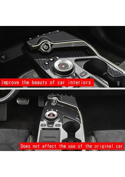 2pcs Araç Karbon Fiber Merkezi Konsol Dişli Vites Paneli Su Kupası Tutucu Dekorasyon Kapağı Kıa Ev6 2021 2022 Lhd (Yurt Dışından) indirimleri
