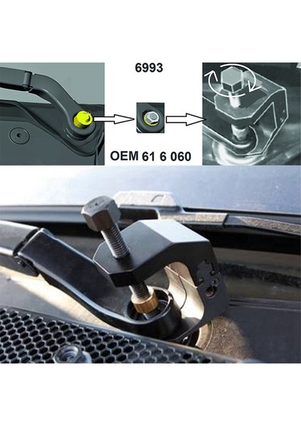 Evrensel Silecek Kol Çekme Sökme Aracı Cam Pencere Silecek Kol Çekme Oto Aksesuar (Yurt Dışından) fiyatları