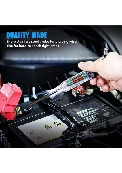 Araba Kamyonu Devre Test Kalemi, Devre Test Cihazı, 6V/12V/24V Dc Eldivenli Dijital Otomotiv Test Işığı (Yurt Dışından) indirimleri