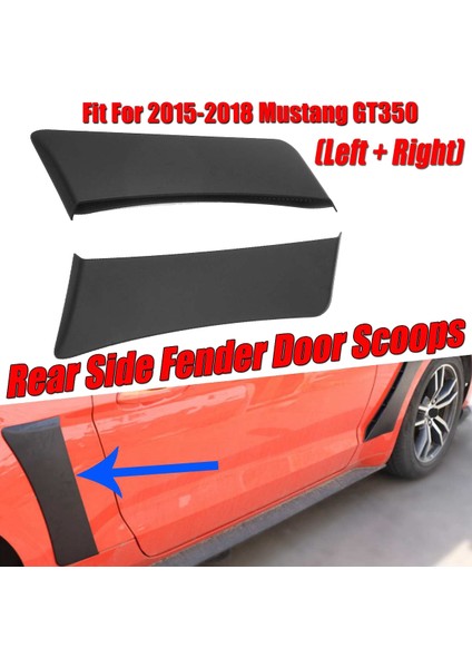 Çamurluk Kapı Kepçeleri Için 2x Araba Arka Tarafı Ford Mustang Için Çerçeve Kapağı GT350 Style 2015-2018 Çamurluk Kepçe Kapağı Için Araba (Yurt Dışından) fiyatları