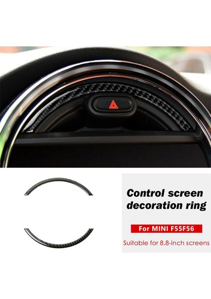 Mini Cooper F55 F56 Konsol Navigasyon Ekran Çerçevesi Için 4x Gerçek Karbon Fiber (Yurt Dışından) modelleri