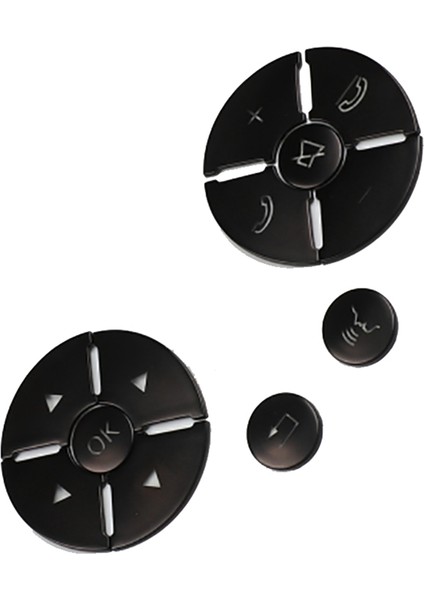 3x Araç Direksiyon Düğmesi Anahtar Trim Kapak Etiketi Mercedes Benz C E S Sınıfı W204 W212 W221 Glk X204 C200 C250 (Yurt Dışından) modelleri