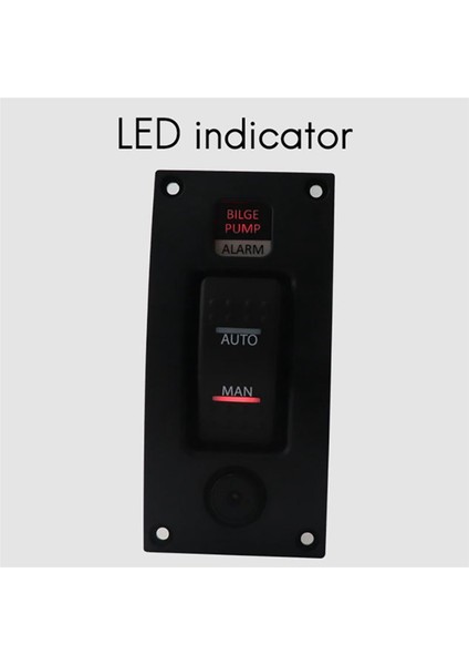 2x 12-24V Sides Pompası Anahtarı Su Geçirmez Alarm Gemisi Güverte Temizleme Kontrol Paneli Tekne Sides Pompaları Açma/kapalı Anahtar Paneli (Yurt Dışından) fırsatları