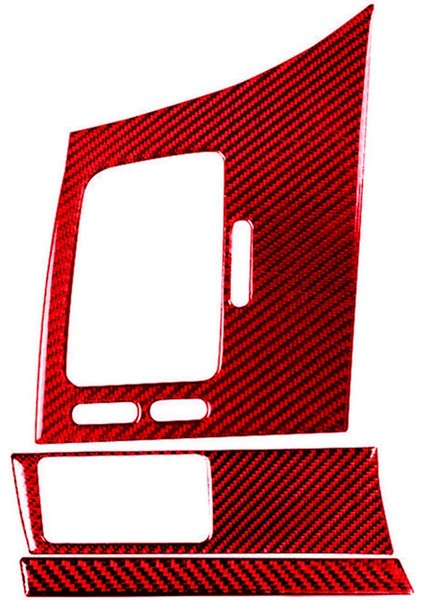 3pcs Kırmızı Karbon Fiber Sürücü Yan Gösterge Tablosu Kapak Döşeme Honda Civic 8. Gen Için (Yurt Dışından) fırsatları