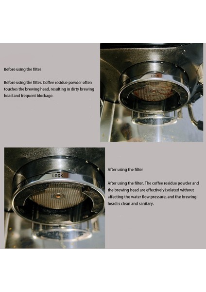 Expresso Portafilter Kahve Makinesi Için 51MM Temaslı Duş Ekranı Filtre Örgüsü Evrensel Olarak Kullanılan Kalınlık 2mm (Yurt Dışından)