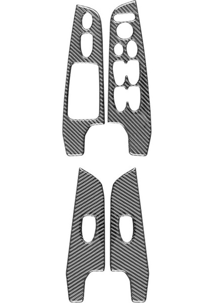 Honda Civic Için Karbon Fiber 8. 2006-2011 Araba Pencere Asansör Anahtarı Kapak Çıkartma Trim Aksesuarları, Rhd (Yurt Dışından) fırsatları