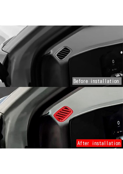 Araba Ön Hava Havalandırma Gösterge Tablosu Klima Çarşı Çerçeve Kapak Döşeme Hyundai Kona 2024+ Kırmızı (Yurt Dışından) fırsatları