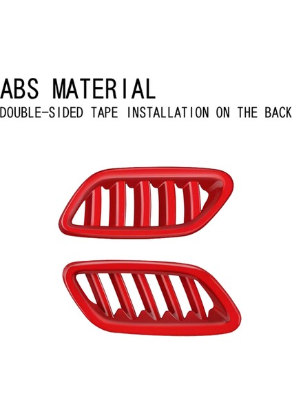 Araba Ön Hava Havalandırma Gösterge Tablosu Klima Çarşı Çerçeve Kapak Döşeme Hyundai Kona 2024+ Kırmızı (Yurt Dışından) indirimleri