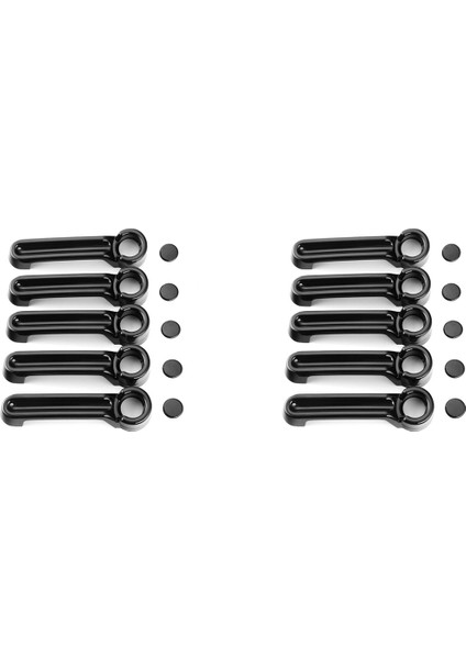 20X Dış Dış Kapı Kolu ve Jeep Wrangler Için Bagaj Kapağı Jk 07-17 Liberty 08-12 Dodge Nitro 07-11 Siyah 4dr (Yurt Dışından)