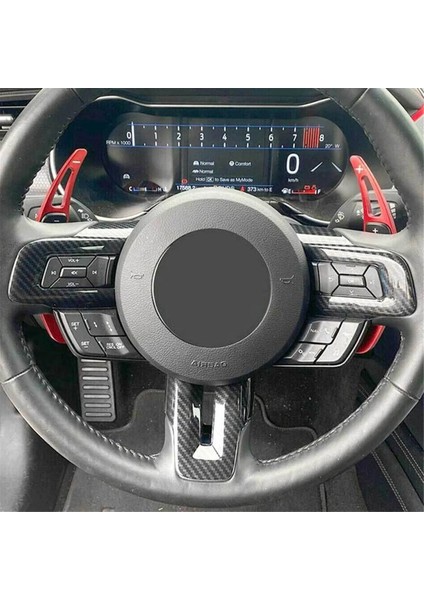 Ford Mustang 2016-2023 Iç Dekorasyon Stili Için Karbon Fiber Kırmızı Direksiyon Simidi Kapağı Döşeme (Yurt Dışından) fiyatları