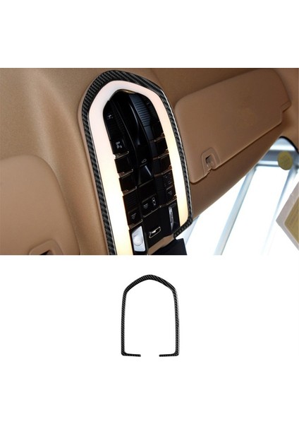 Araç Karbon Fiber Ön Okuma Işık Paneli Kapak Trim Sticker Porsche Panamera Için Iç Aksesuarlar 2010-2016 (Yurt Dışından) modelleri