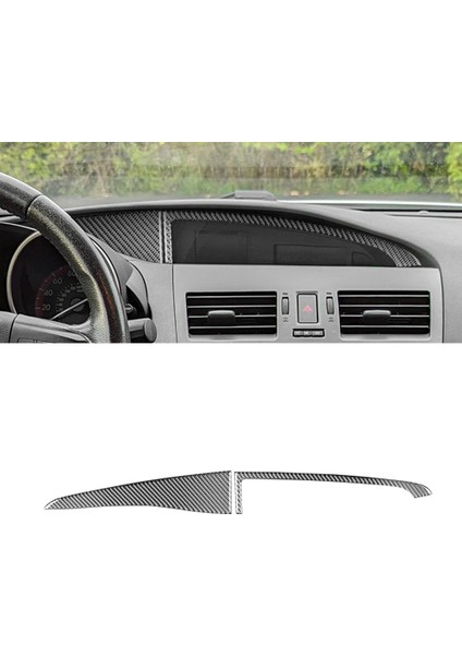 Mazda Için Karbon Fiber 3 2010-2013 Araba Gösterge Tablosu Ekran Ekran Kapak Paneli Çıkartma Trim Aksesuarları Lhd (Yurt Dışından) indirimleri