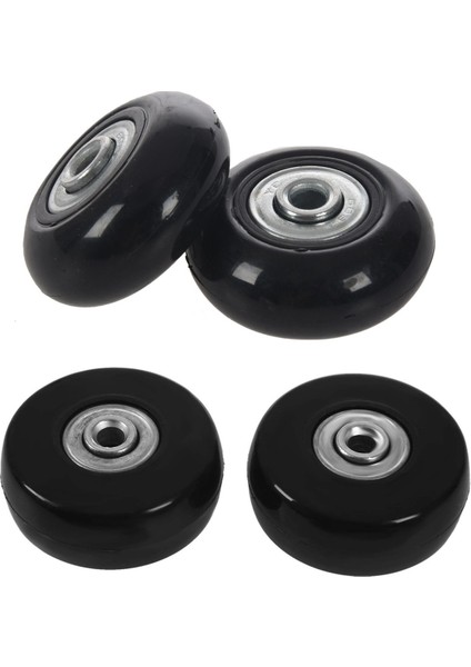 4 Set Bagaj Bavul / Sline Dış Mekan Yedek Yedek Tekerlekler Siyah 45X19MM &amp; 50X20X6.1 mm (Yurt Dışından) fiyatları