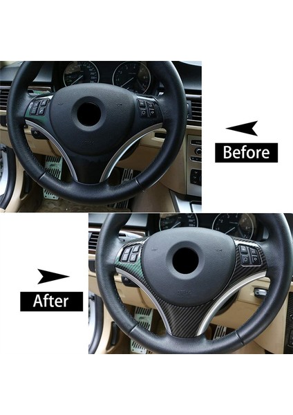 Bmw E90 3 Serisi E90 E92 320I 330I 325I 2005-2012 Araç Direksiyon Simidi Dekorasyon Trim Aksesuarları, Abs Karbon Fiber (Yurt Dışından) indirimleri