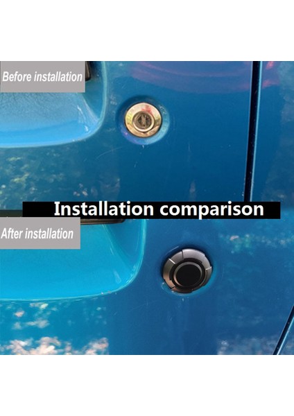 Suzuki Için 2x Jimny 2019 2020 2021 Araba Kapısı Anahtar Deliği Dekorasyon Kapağı Trim Kapı Kilidi Kapak Kalıp Kalıp Dış (Yurt Dışından) modelleri