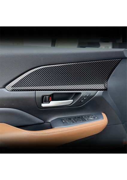 Araba Iç Kapı Paneli Kapağı Kapak Araba Kapısı Karbon Fiber Dekoratif Şeritler Toyota Grand Highlander 2024 (Yurt Dışından) fiyatları