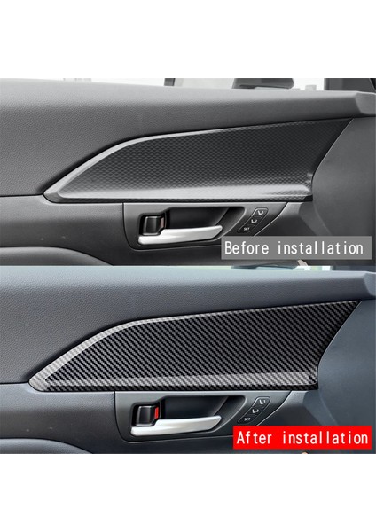 Araba Iç Kapı Paneli Kapağı Kapak Araba Kapısı Karbon Fiber Dekoratif Şeritler Toyota Grand Highlander 2024 (Yurt Dışından) modelleri
