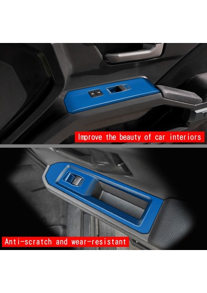 Toyota Tacoma 2024 Lhd Mavi Için Araba Penceresi Cam Asansör Kapağı Döşeme Pencere Anahtarı Düğmesi Panel Çerçevesi (Yurt Dışından) modelleri