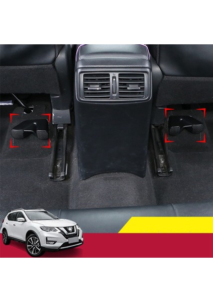 2 Çift Araç Koşulu Outlet Havalandırma Izgaraları Kapaklar Ön Koltuk Ac Isıtıcı Zemin Havalandırma Koruyucusu Nissan X-Trail T32 (Yurt Dışından) indirimleri