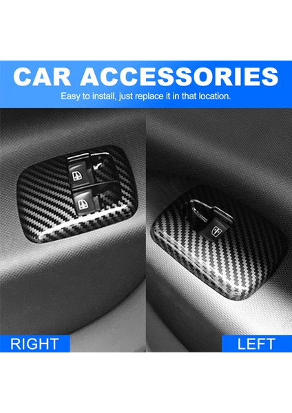 2 Adet Araba Karbon Fiber Pencere Kaldırma Anahtarı Düğmesi Kapak Benz Smart 453 Fortwo Forfour 2015+ Aksesuarları (Yurt Dışından) indirimleri
