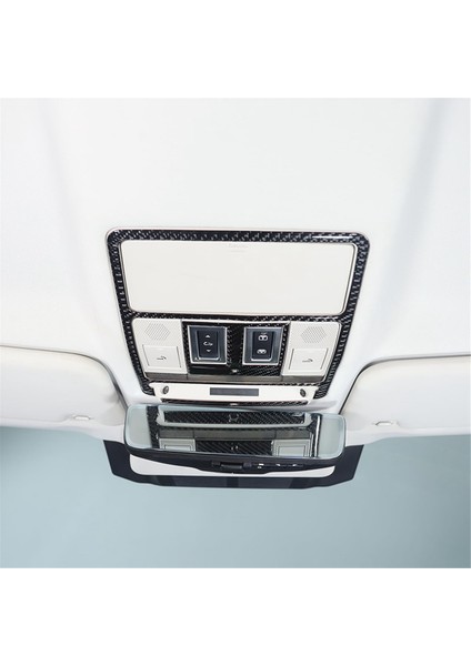 Land Rover Defender Için Karbon Fiber 90 110 130 2020-2024 Ön Okuma Işık Paneli Kapak Trim Iç Aksesuarlar (Yurt Dışından) fırsatları