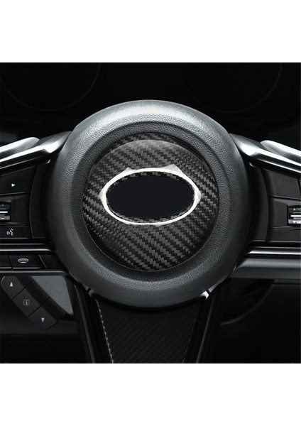 Subaru Wrx/ Wrx Stı 2022-2024 Otomobil Direksiyon Merkezi Kapak Aksesuarları Için Gerçek Sert Karbon Fiber Çıkartma, B (Yurt Dışından) fırsatları