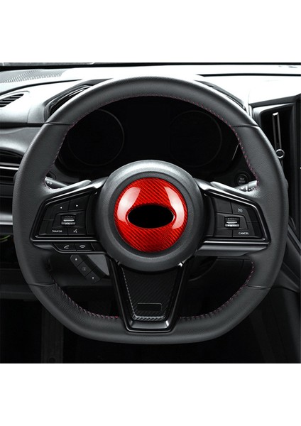 Subaru Wrx/ Wrx Stı 2022-2024 Otomobil Direksiyon Merkezi Kapak Aksesuarları Için Gerçek Sert Karbon Fiber Çıkartma, B (Yurt Dışından) indirimleri