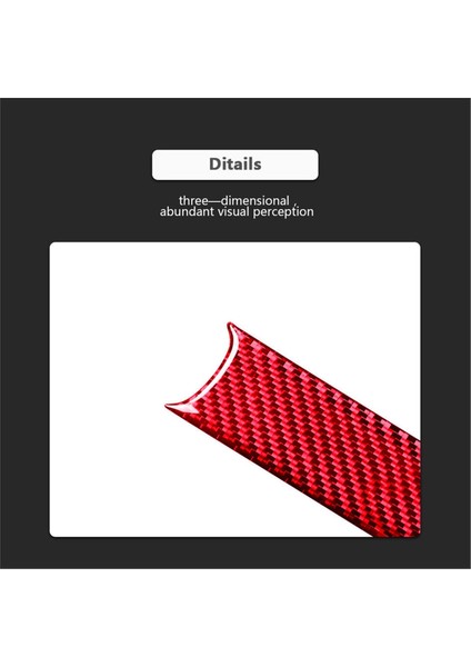 8pcs Honda Civic Için Kırmızı Karbon Fiber Yolcu Yolcu Gösterge Tablosu Kapak Trim 2006-2011 (Yurt Dışından) fiyatları