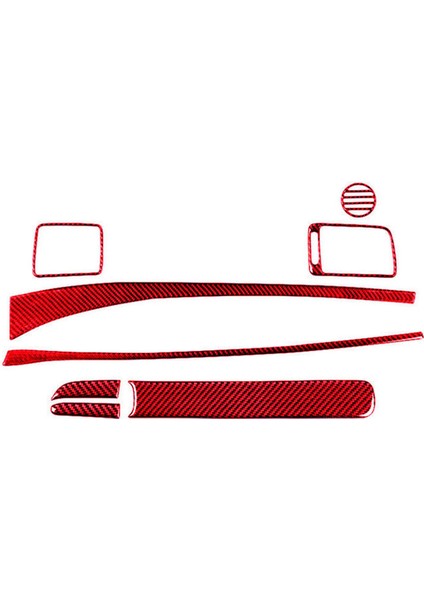 8pcs Honda Civic Için Kırmızı Karbon Fiber Yolcu Yolcu Gösterge Tablosu Kapak Trim 2006-2011 (Yurt Dışından) fırsatları