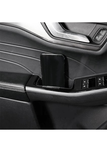 2x Araba Karbon Fiber Kapı Kolu Saklama Kutusu Yan Kol Dayama Kapısı Kutusu Ford Kaçış Kuga 2020 Için Siyah (Yurt Dışından) modelleri