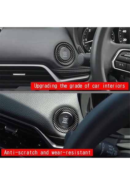 Mazda Cx-60 2022 2023 Için Araba Başlat Motor Durdur Motoru Baskı Kapağı Halk Kapağı Çıkartma Iç Aksesuarlar C (Yurt Dışından) fırsatları