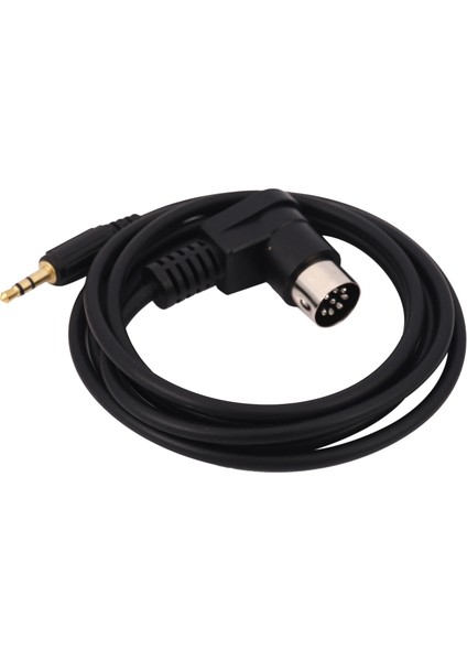 Araba 3.5mm Aux Giriş Adaptörü Ses Kablosu Mini Jack Aux 8 Pimli M-Bus CD Değiştirici Kablosu Alpin Altın Fişi (Yurt Dışından)