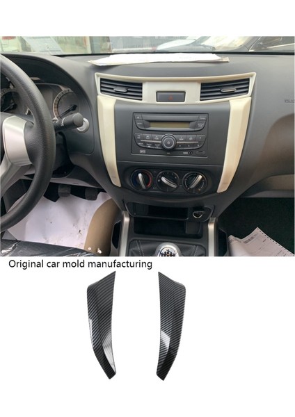 Nissan Navara NP300 16-21 Için Ön Ac Çıkış Havalandırma Çerçevesi Kaplama ile Orta Konsol Gösterisi Paneli Kapak Döşeme (Yurt Dışından) modelleri