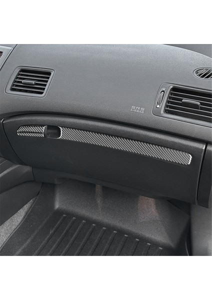 Honda Civic Için Karbon Fiber 8. 2006-2011 Gösterge Tablosu Torpido Kutusu Tutam Kapağı Döşeme Aksesuarları (Yurt Dışından) indirimleri