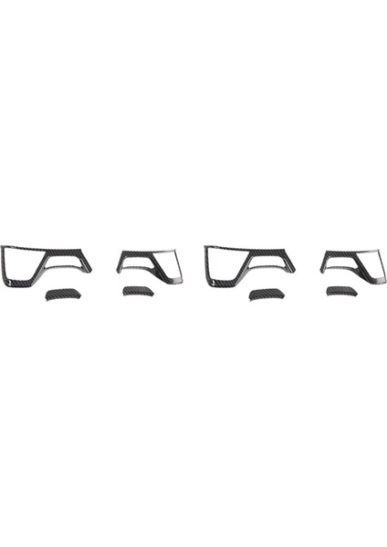 Mitsubishi Pajero Sport 2020 8pcs Karbon Fiber Abs Otomobil Iç Direksiyon Simidi Kapağı Kaplama Pervazları Araba Stil (Yurt Dışından)