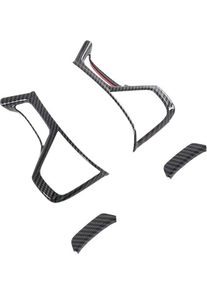 Mitsubishi Pajero Sport 2020 8pcs Karbon Fiber Abs Otomobil Iç Direksiyon Simidi Kapağı Kaplama Pervazları Araba Stil (Yurt Dışından) fiyatları