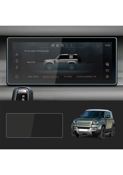 Land Rover Defender Için 2x 90 110 2020-2022 10 Inç Gps Navigasyon Dokunmatik Koruyucu Ekran Temperli Cam Film (Yurt Dışından) fiyatları